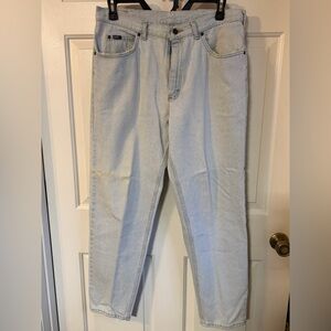 VINTAGE Lee Light Blue Denim Pocket Jeans - see notes, discoloration present